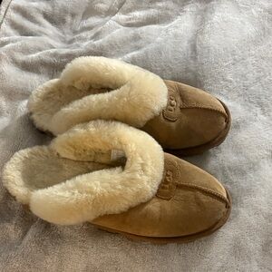 UGG Tan and Cream Women's Slippers